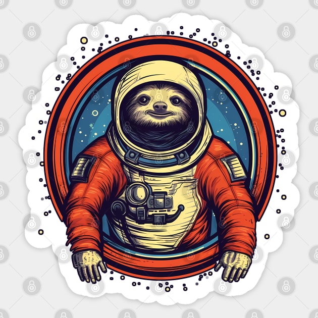 Sloth Astronaut Sticker by Czajnikolandia